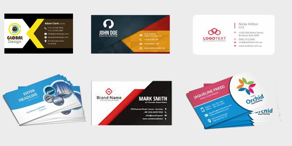 Visiting card, a must for the name of your business!