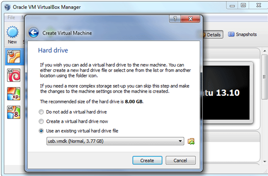 virtualbox boot from usb drive