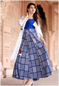 Long Anarkali Kurti with Jacket