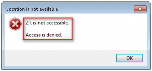 Access Denied USB Drive Not Open