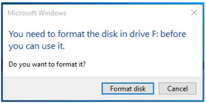 USB Drive Becomes RAW