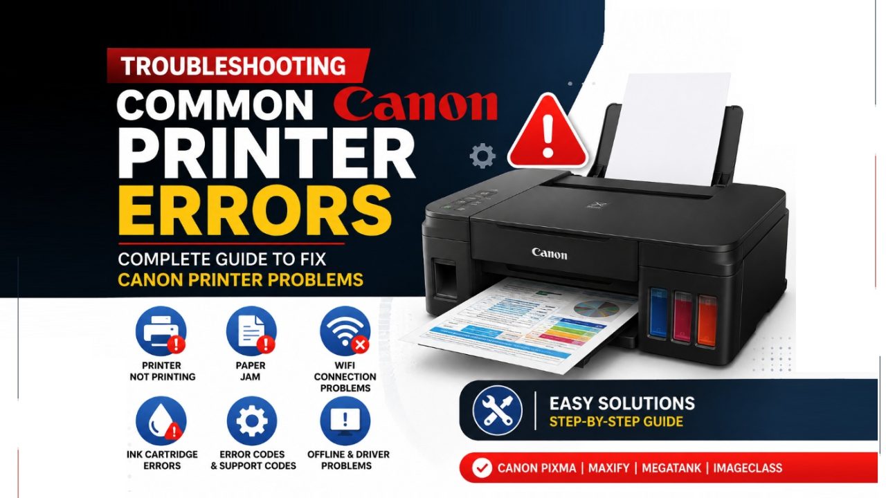 Canon Printer Errors: Canon Printer Troubleshooting Tips