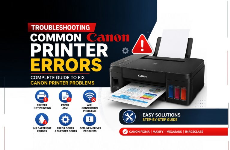 Canon Printer Errors: Canon Printer Troubleshooting Tips