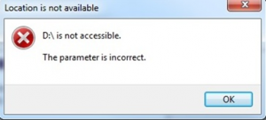 Parameter Is Incorrect