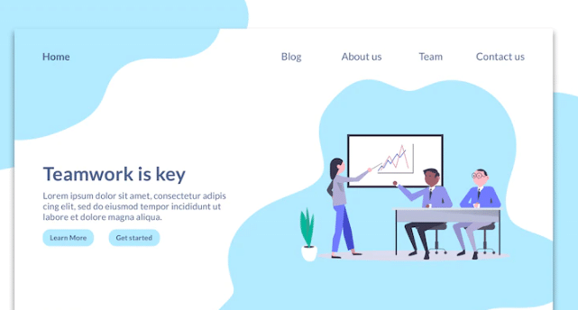 landing page