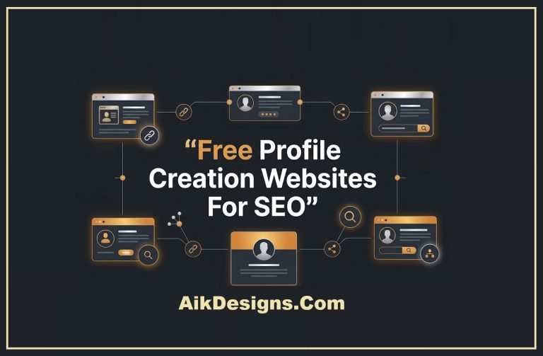 List Of Free Profile Creation Websites For SEO Backlink Activities