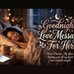 Goodnight love message for her – romantic good night text to send your girlfriend