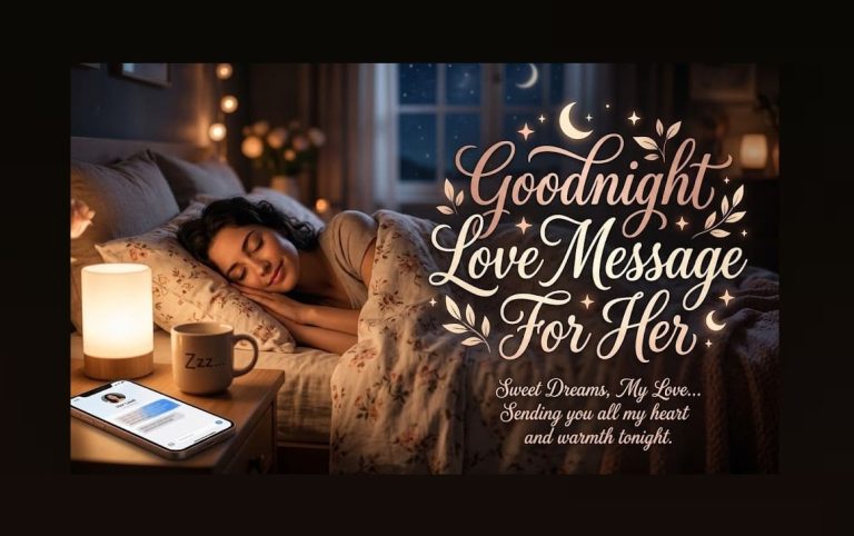 Goodnight love message for her – romantic good night text to send your girlfriend