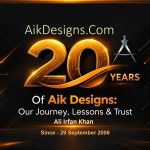 Ali Irfan Khan - 20 Years Of Aik Designs Anniversary 2006 To 2026