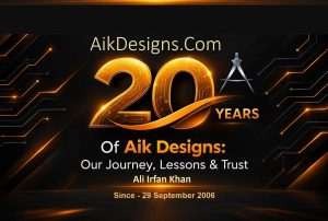 Ali Irfan Khan - 20 Years Of Aik Designs Anniversary 2006 To 2026