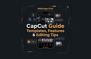 CapCut video editing app guide showing templates and editing features
