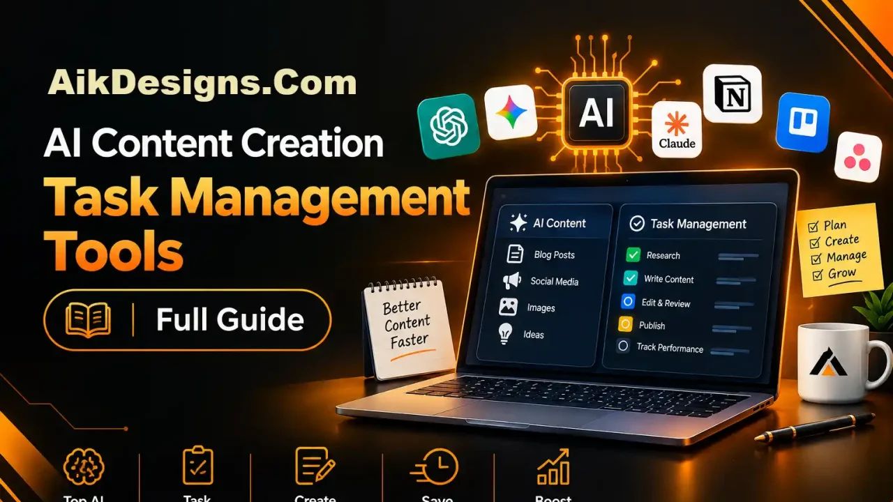 Team using AI content creation task management tools