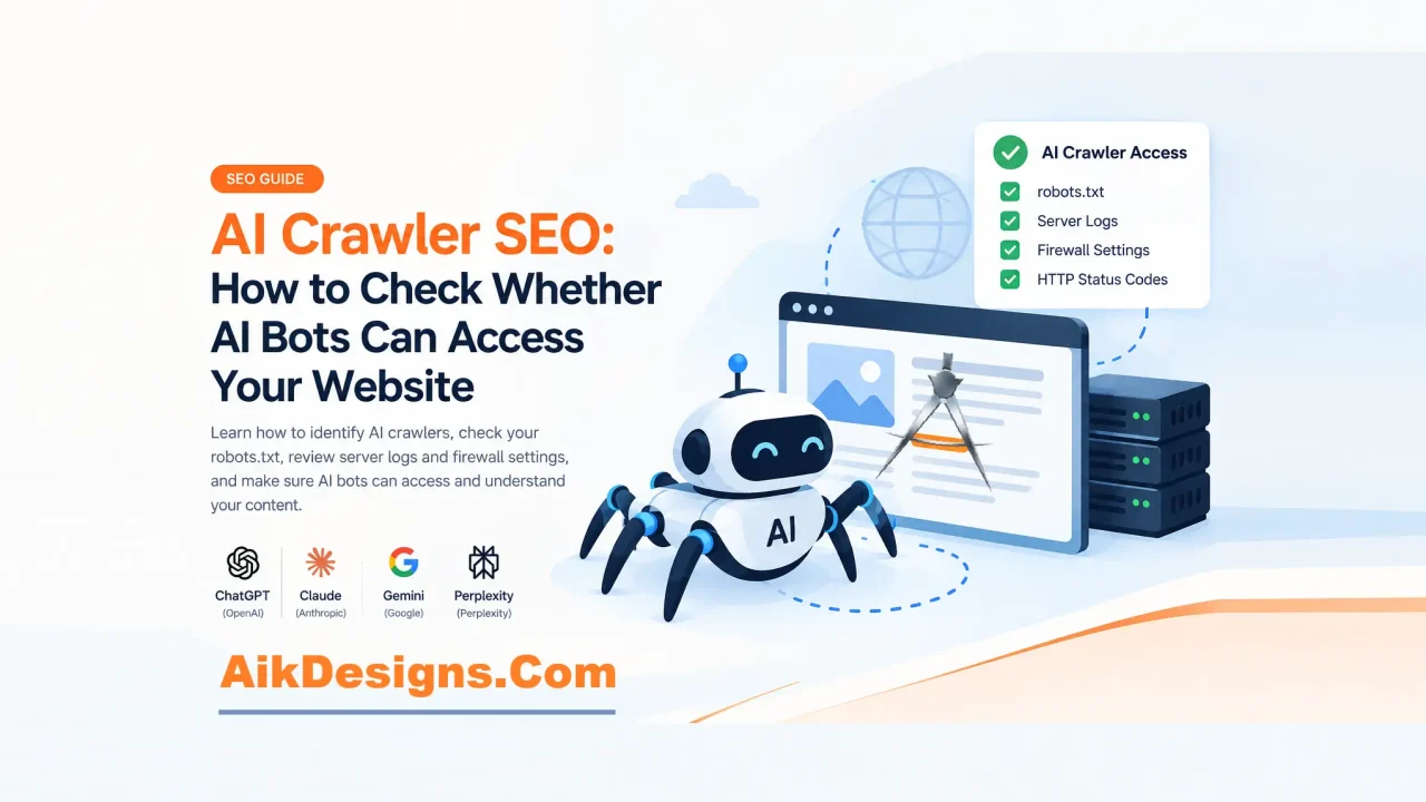 AI Crawler SEO Checklist Showing How To Check If AI Bots Can Access A Website