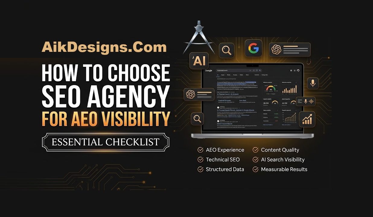 Checklist for how to choose SEO agency for AEO visibility
