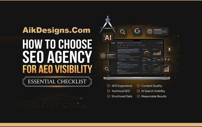 Checklist for how to choose SEO agency for AEO visibility