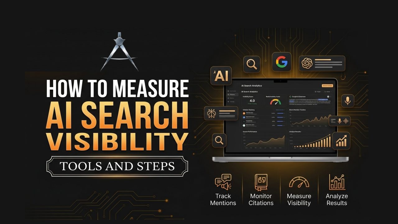Dashboard showing how to measure AI search visibility
