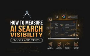 Dashboard showing how to measure AI search visibility