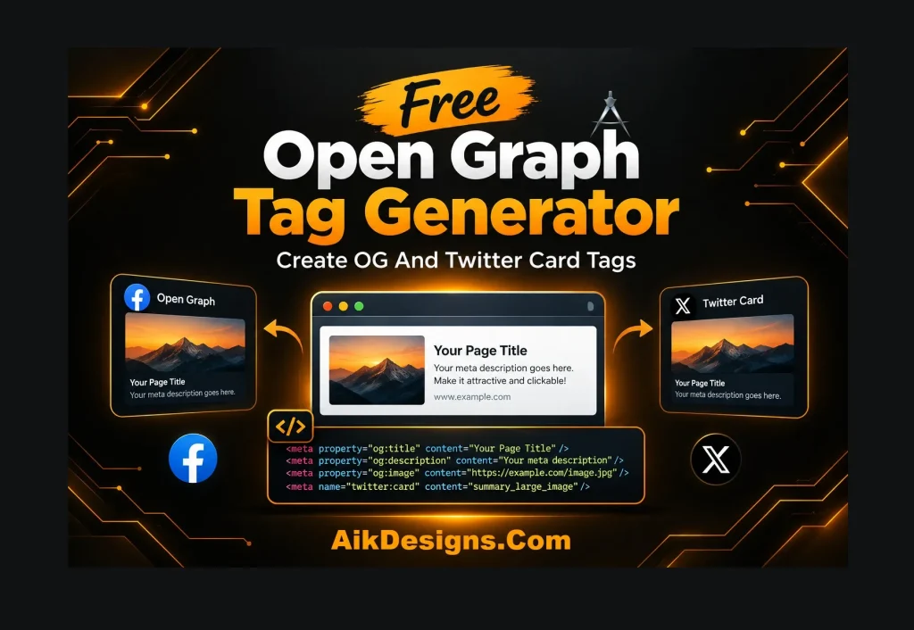 Free Open Graph Tag Generator: Create OG And Twitter Card Tags