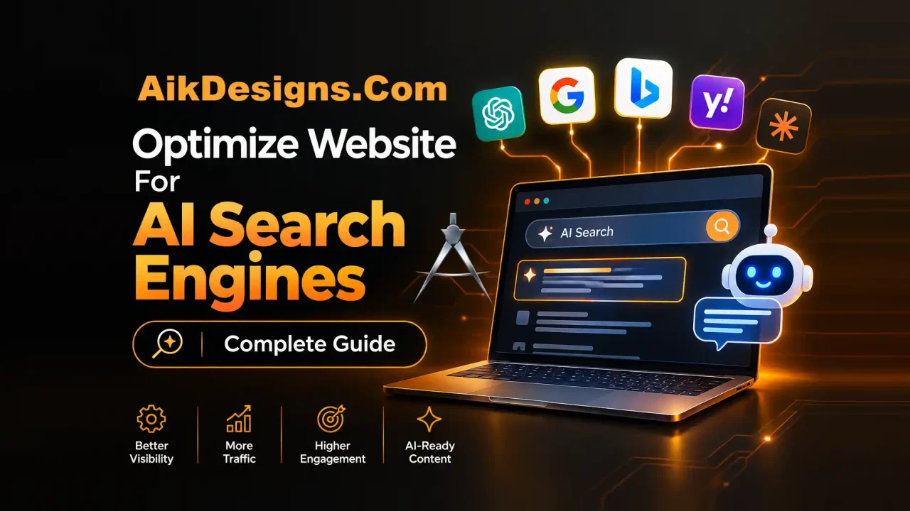 Diagram showing how to optimize website for AI search engines