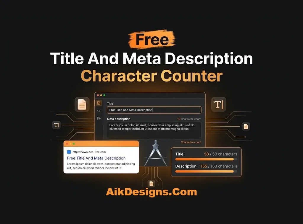 Free Title And Meta Description Character Counter With Google Preview