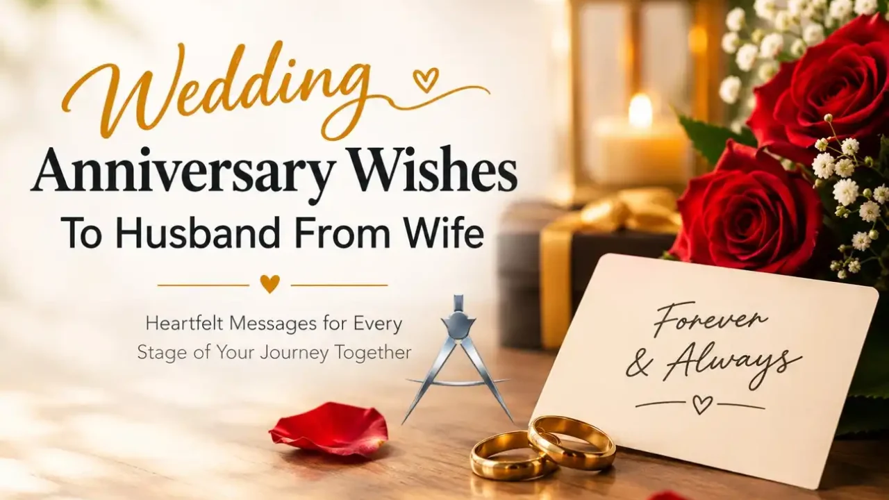 Wedding Anniversary Wishes To Husband From Wife – Romantic and Heart-Touching Messages