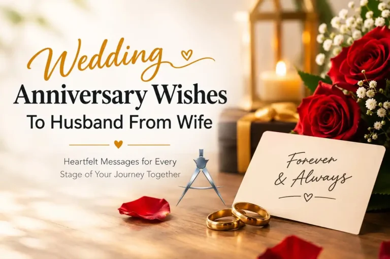 Wedding Anniversary Wishes To Husband From Wife – Romantic and Heart-Touching Messages