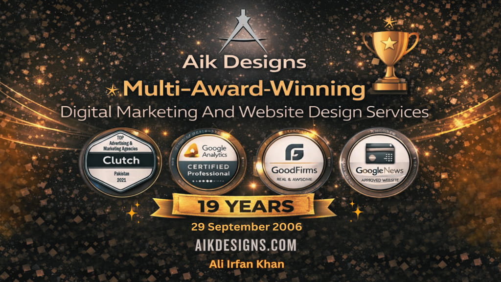 Aik Designs By Ali Irfan Khan Multi Award Winning Digital Marketing & Web Design Services