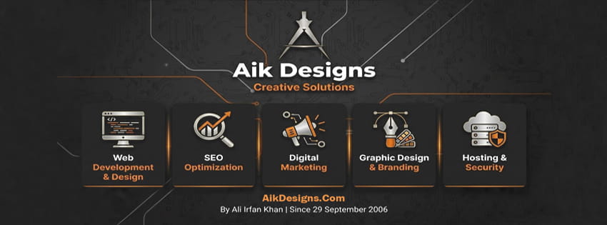 Aik Designs By Ali Irfan Khan Web Design & Digital Marketing Company In Pakistan