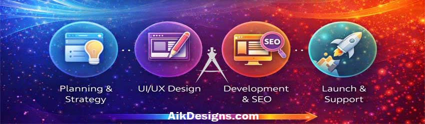 Aik Designs Pakistan Website Designing Process
